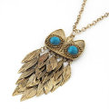 Fashion Necklace Jewelry Wholesale Rhinestone Owl Pattern Necklace FN72